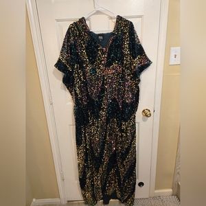 Unique Vintage Sequin Caftan Dress